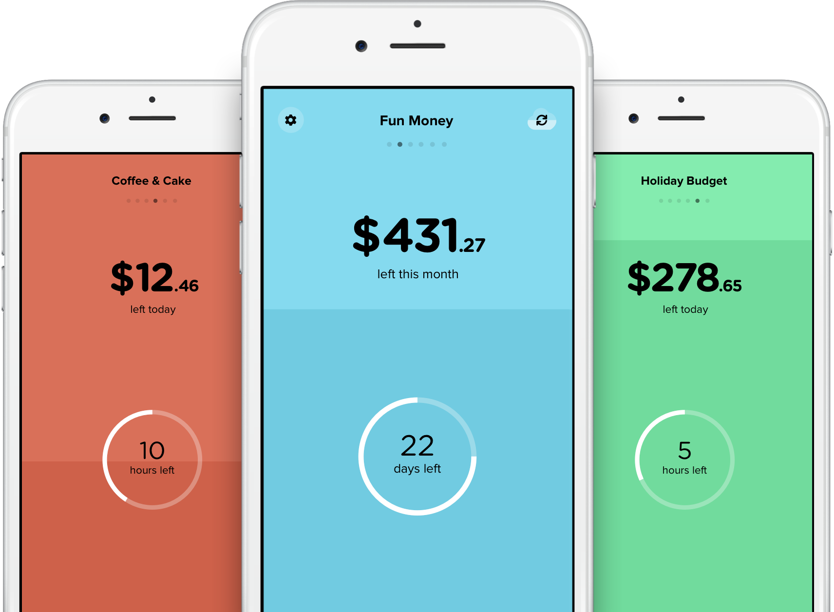The Pennies iPhone app allows you to track multiple personal budgets